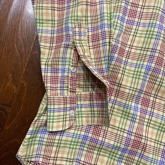 Burberry London Regular Fit Casual Plaid Multicolor Button Front Shirt Size L - Picture 4 of 8